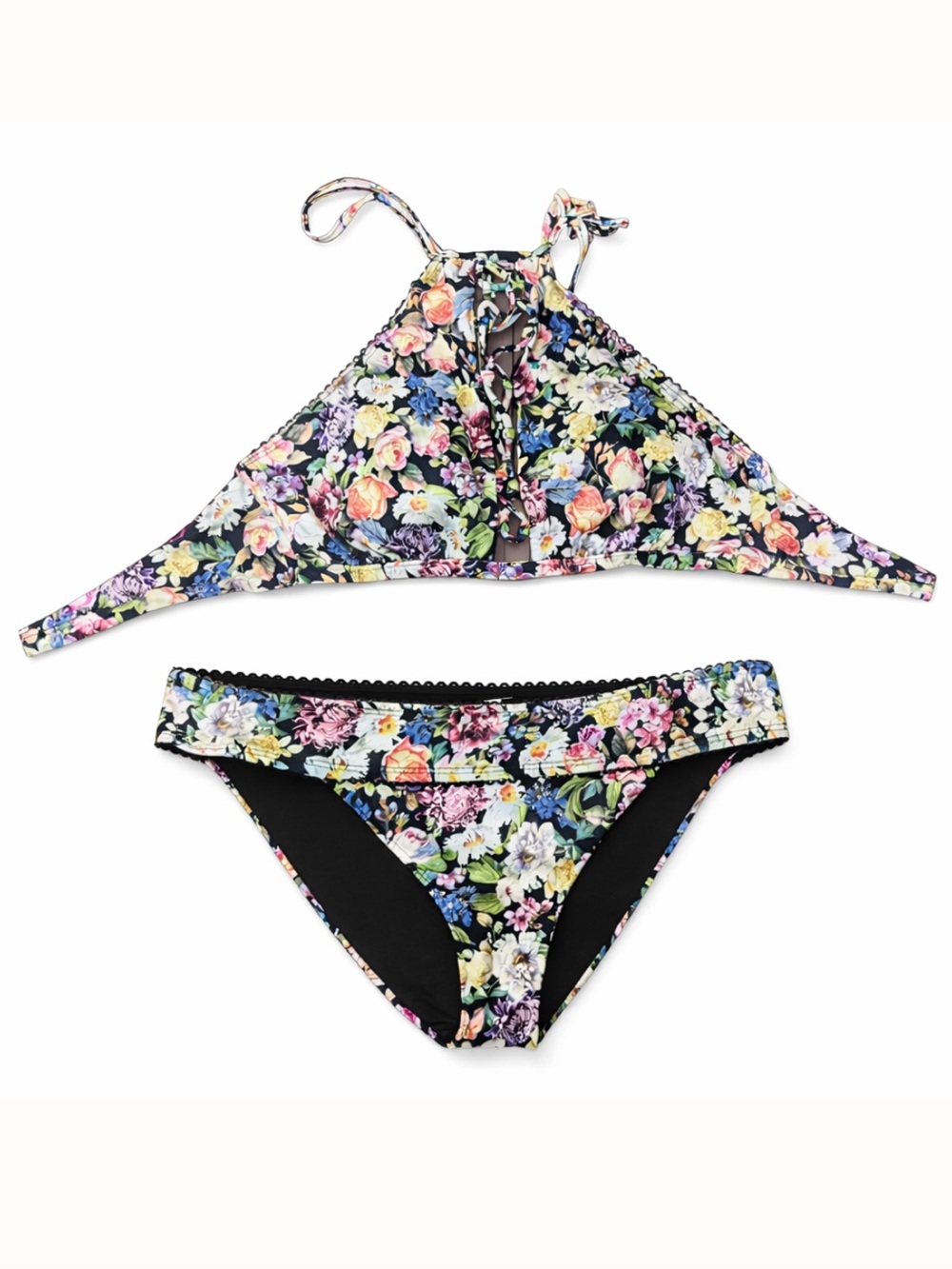 Lucky Brand NWT bikini set two piece swimwear boho beachwear Vacation Resortwear
